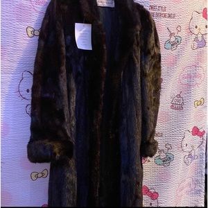 Vintage Blackglama Dark Brown Long Mink Fur Coat